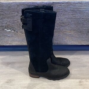Sorel Women's Emelie Tall Casual Boots - Black Size 5